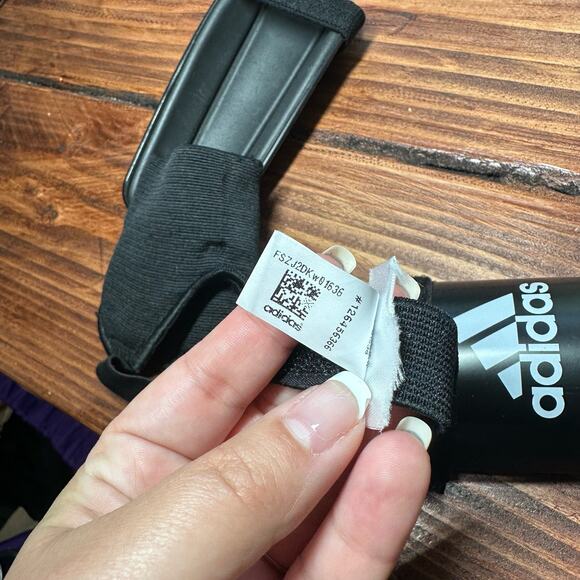 Adidas MLS Kid's Black Soccer Shin Guards - Picture 6 of 8